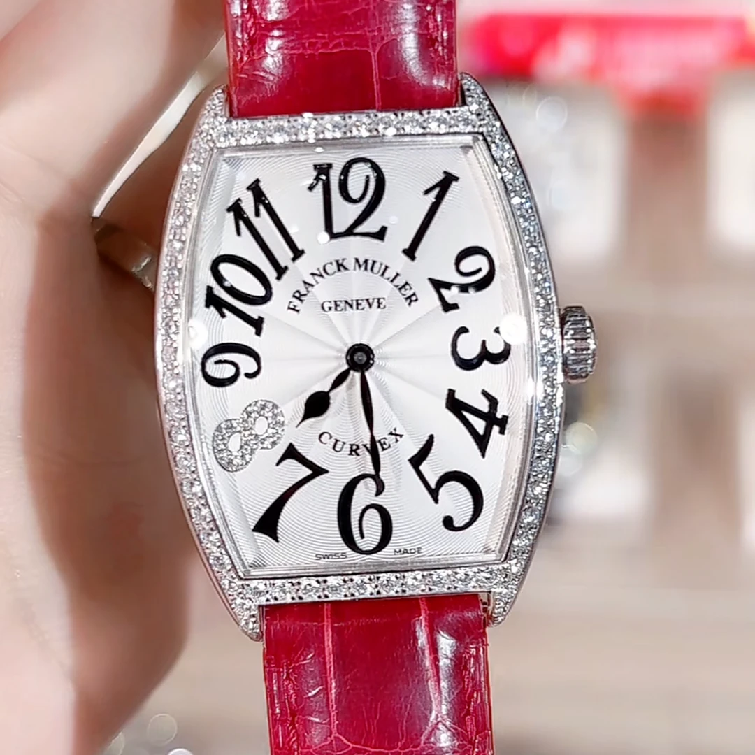 99新 Franck Muller/法兰克穆勒 2852白盘黑字原钻腕表/WHT030689