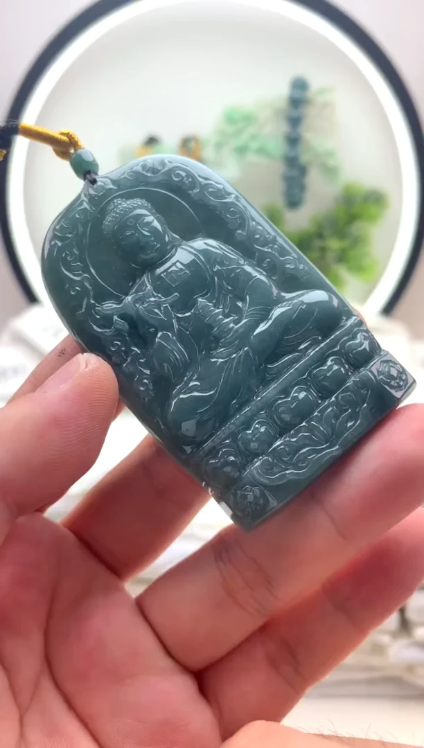 颈饰未镶嵌翡翠阿弥陀佛