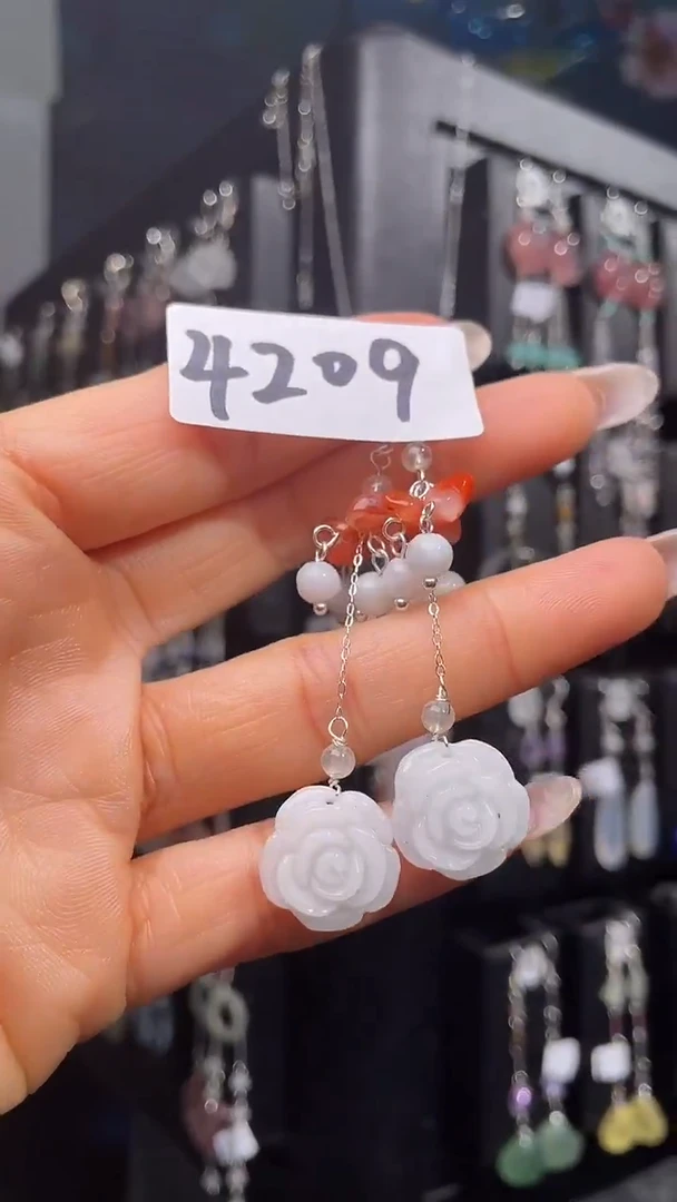 银S925镶嵌耳饰紫晶喜欢拍