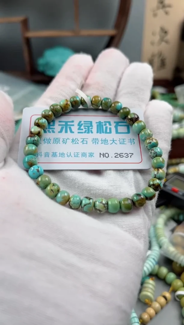 未镶嵌绿松石松石2637