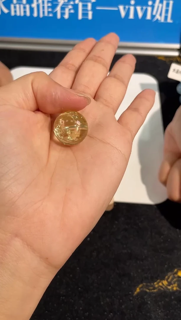 水晶手链未镶嵌1号爆闪黄阿赛单颗配件17mm