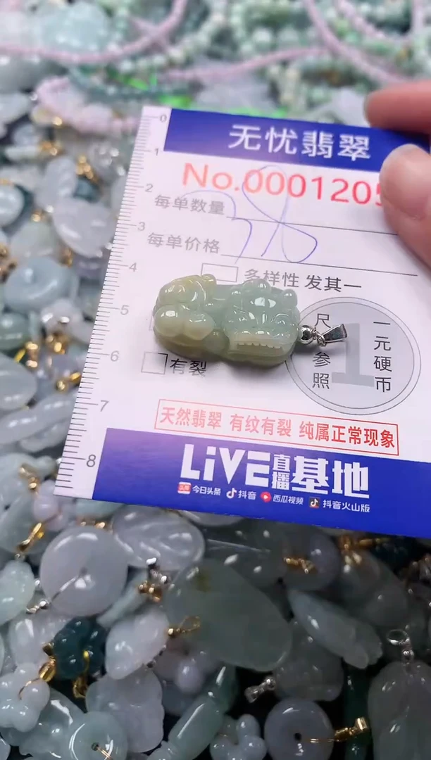 吊坠(不含链)未镶嵌翡翠1205