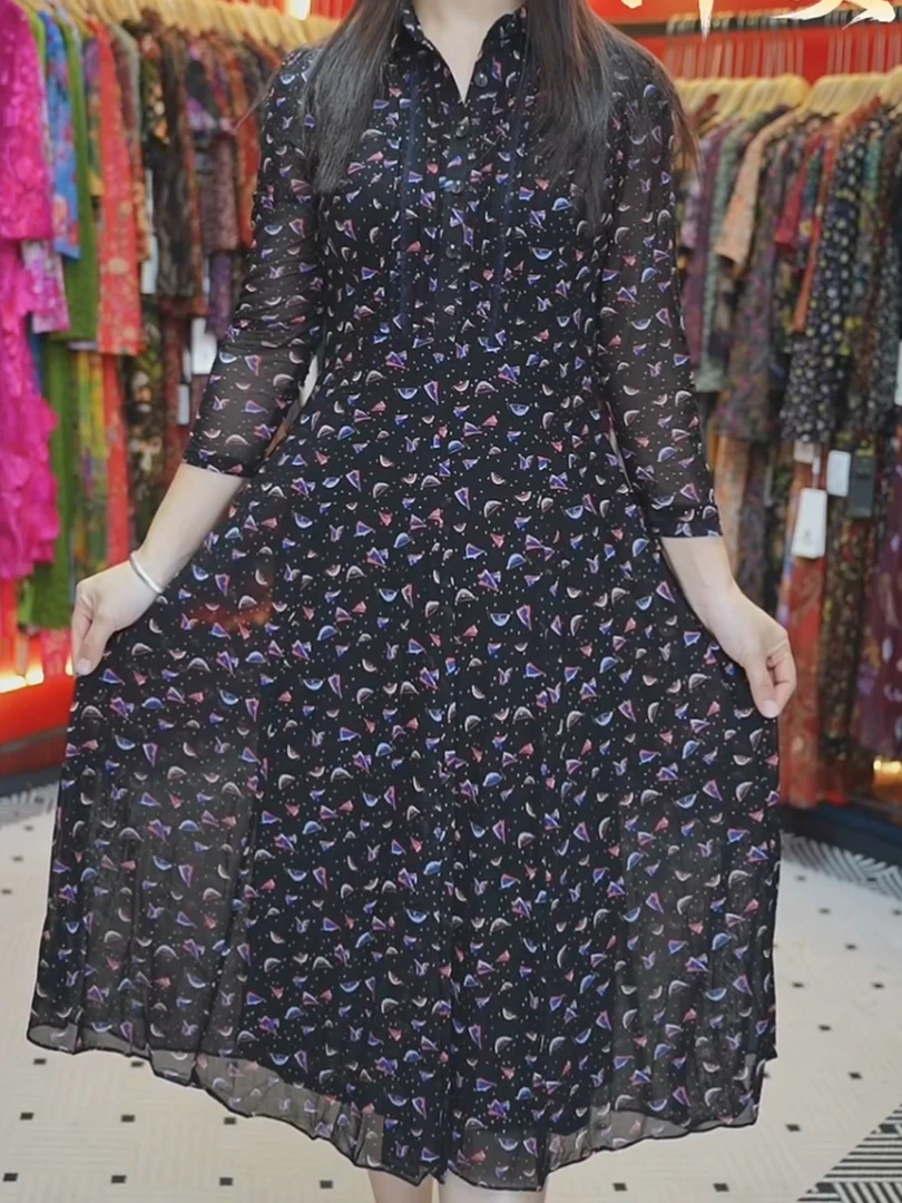 【二姐家】品牌 台湾纱 连衣裙 66228