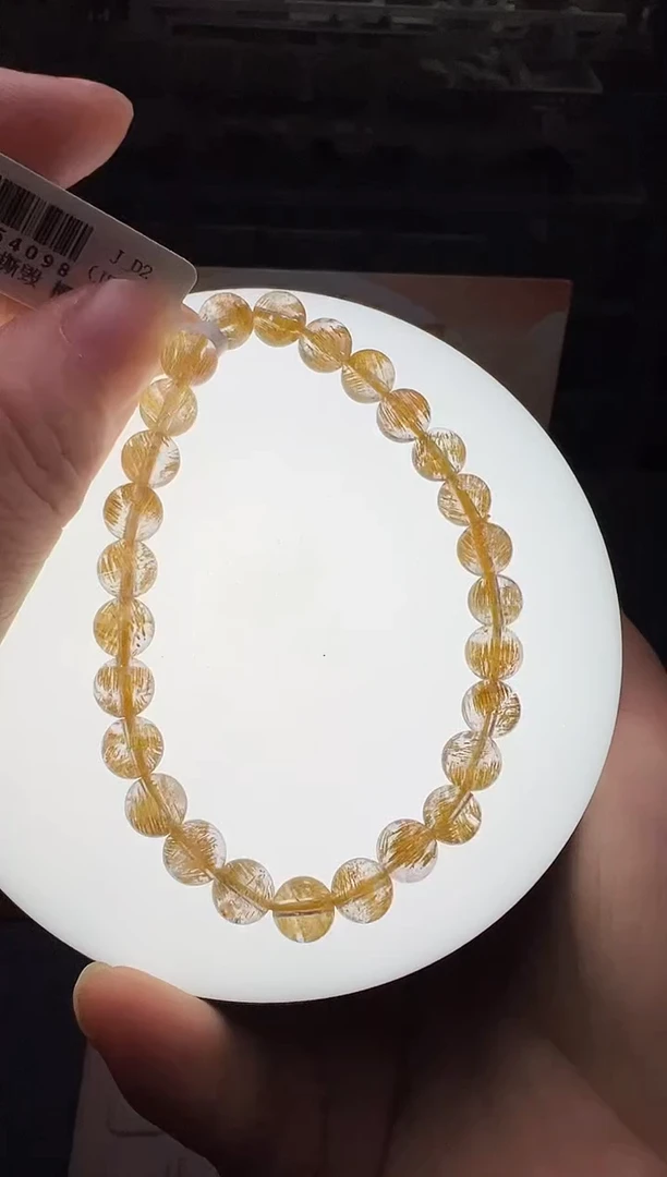 未镶嵌手串水晶黄超手串7mm+ JP54098