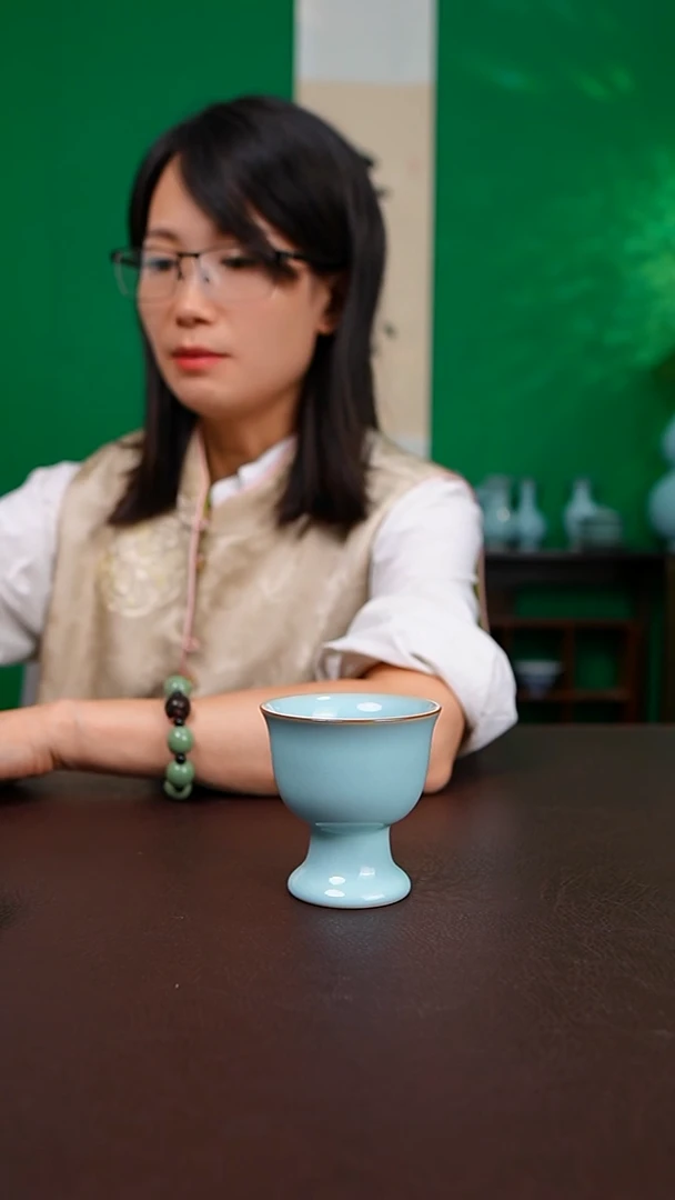 一级天青新品高脚杯 简装