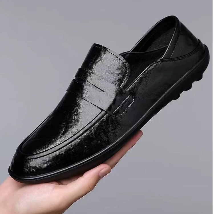 男鞋2025春夏新款百搭潮流轻便休闲一脚蹬豆豆鞋2406