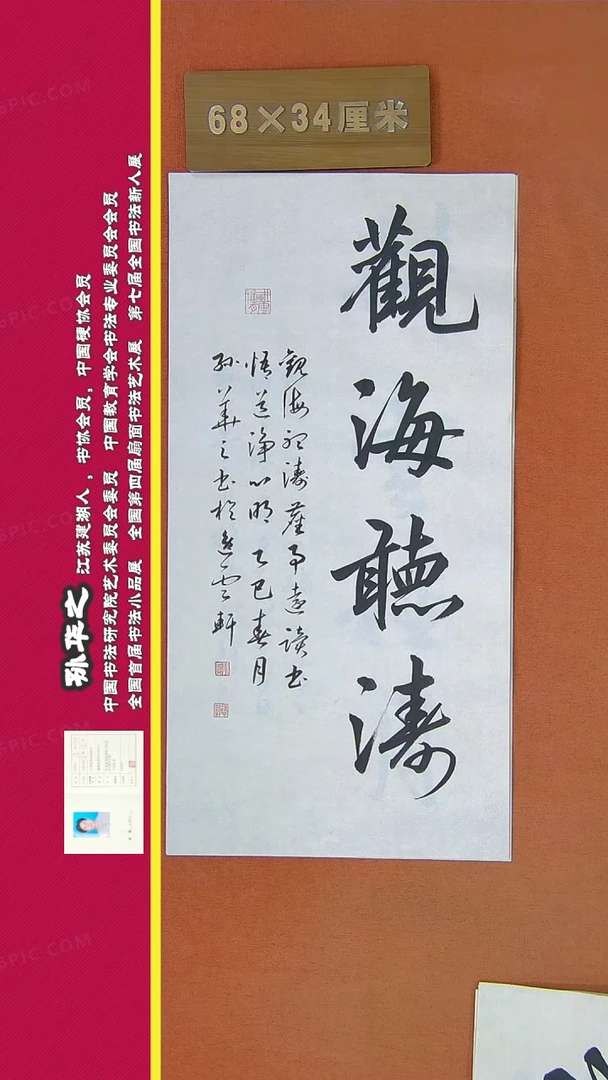 【闪购商品】书法160a孙华之书法作品