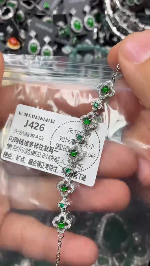 颈饰未镶嵌翡翠J426手链