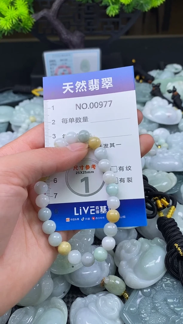 颈饰未镶嵌翡翠天然缅甸翡翠977
