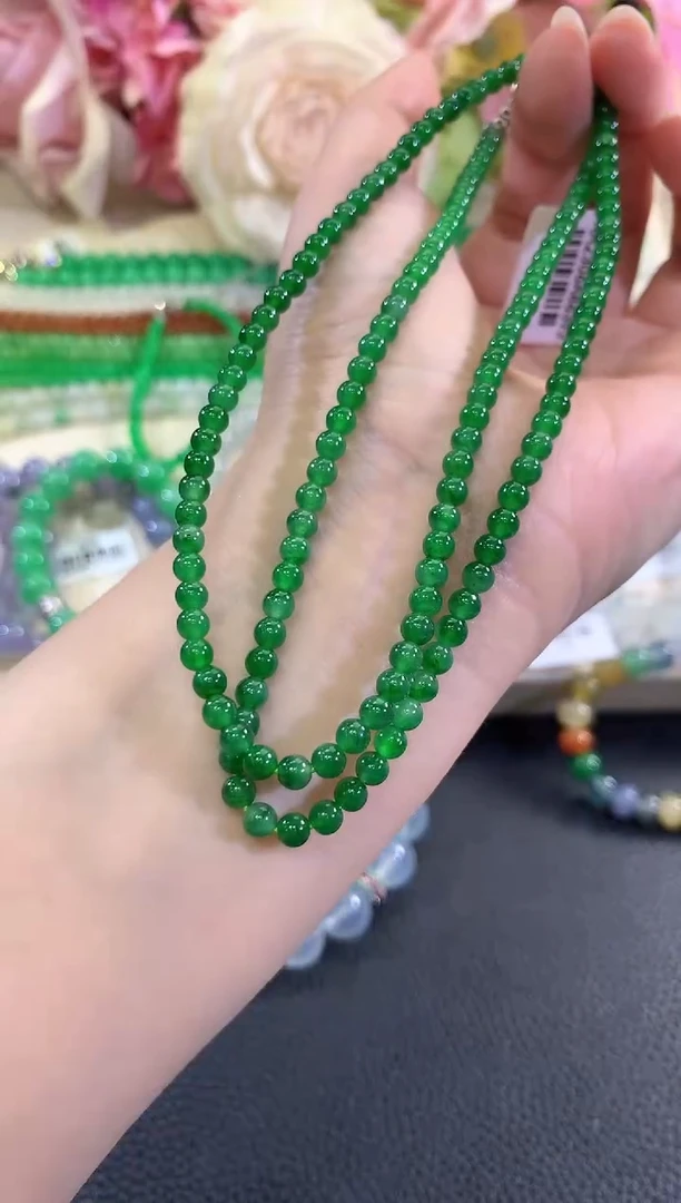 未镶嵌手串翡翠K****白c149