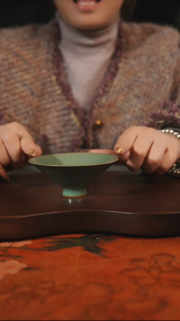 杯子瓷汝州原产地原矿仿古老釉q