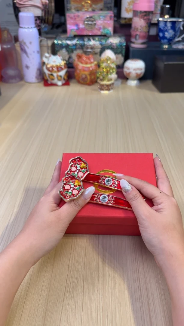 313红色一对如意