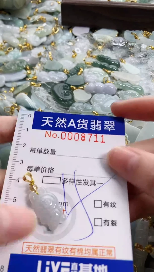 颈饰未镶嵌翡翠天然A货翡翠