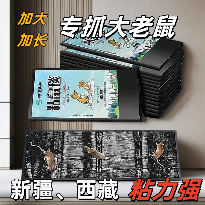 强力粘鼠胶粘鼠毯粘老鼠加大老鼠魔毯灭鼠神器老鼠一锅端老鼠粘