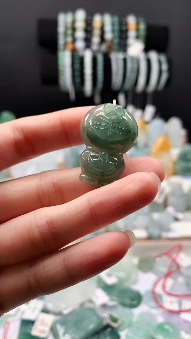 吊坠(不含链)未镶嵌翡翠48多拉A梦