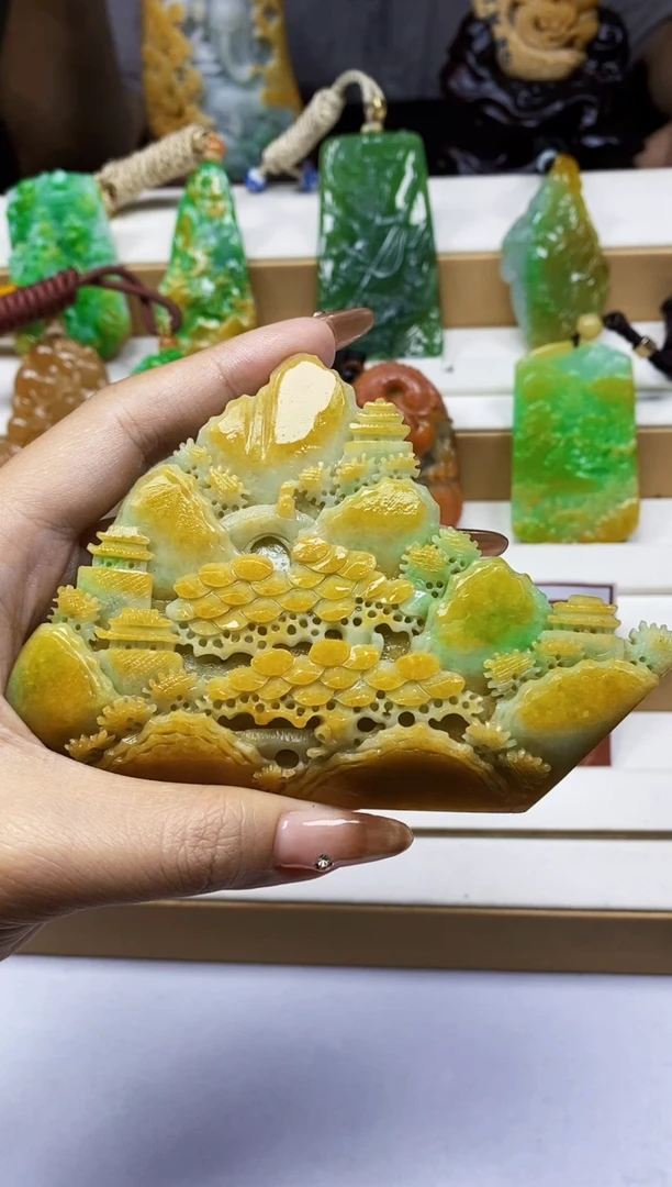 颈饰未镶嵌翡翠翡翠A货