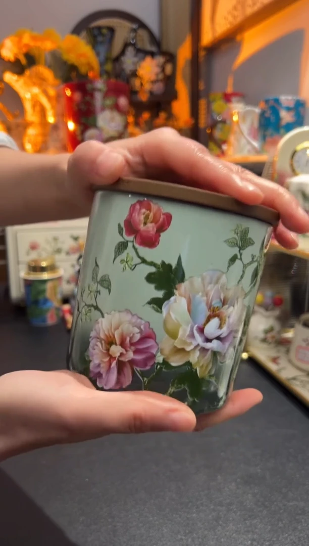 外贸陶瓷家居百货-高温瓷盖坛