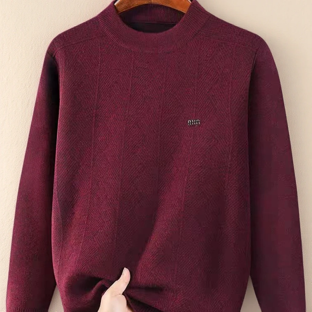 断码清！男式混纺 冬季圆领中年/老年毛衫