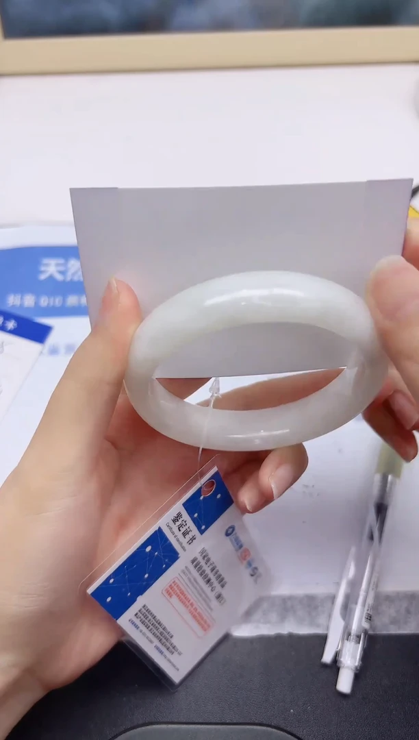 和田玉手镯未镶嵌A10-60