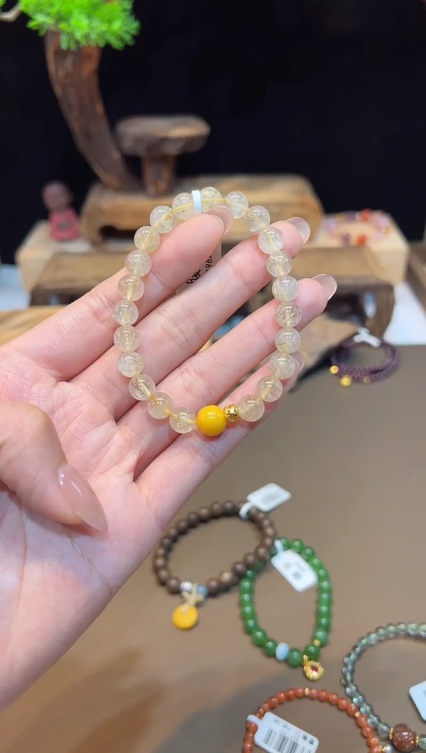 水晶手链未镶嵌手饰@@E1962