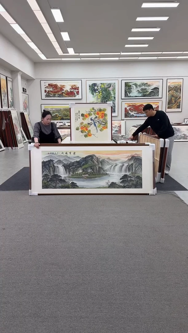 国画手绘  219*88  聚宝福地
