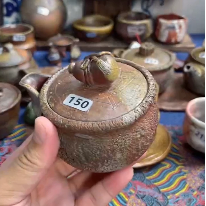 150日式备前烧茶具茶器茶周边