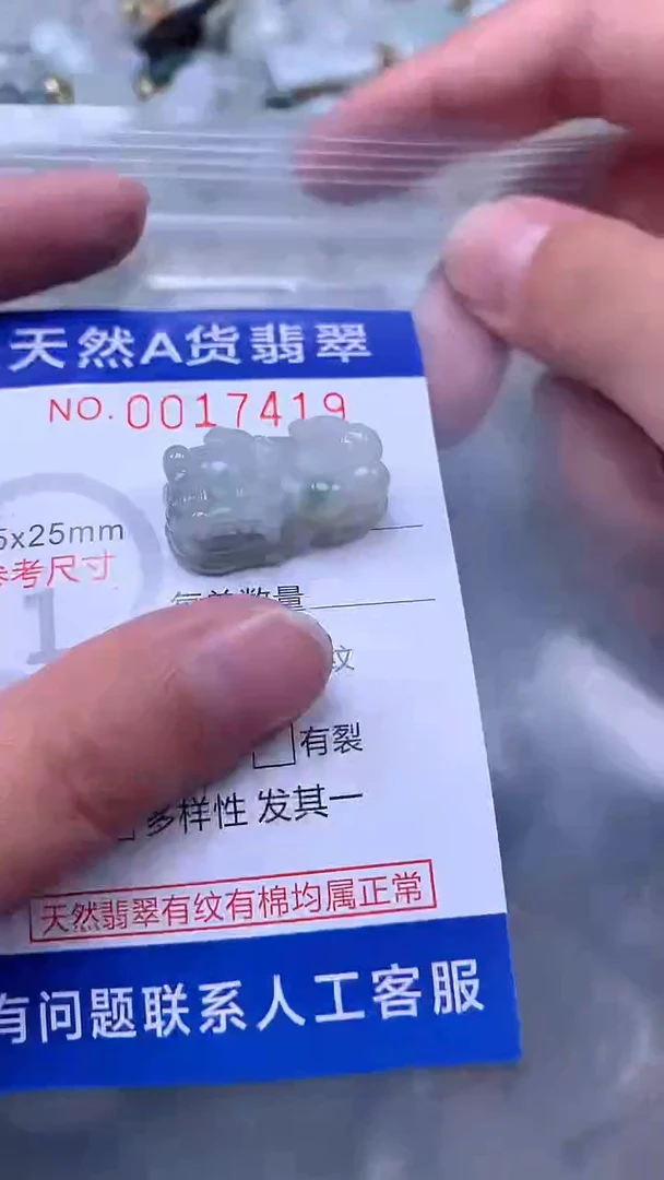 翡翠未镶嵌吊坠(不含链)1