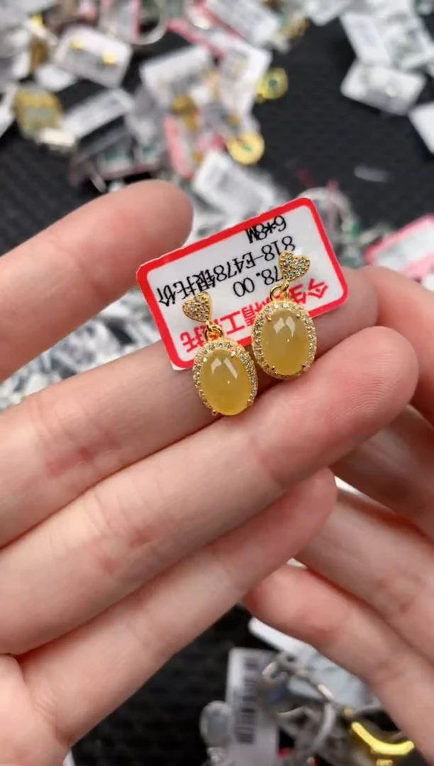 银S925镶嵌戒指翡翠18         6
