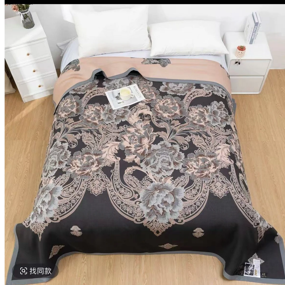 【花非花】2.3*2.5M高端A类柔软亲肤透气四季加厚床盖