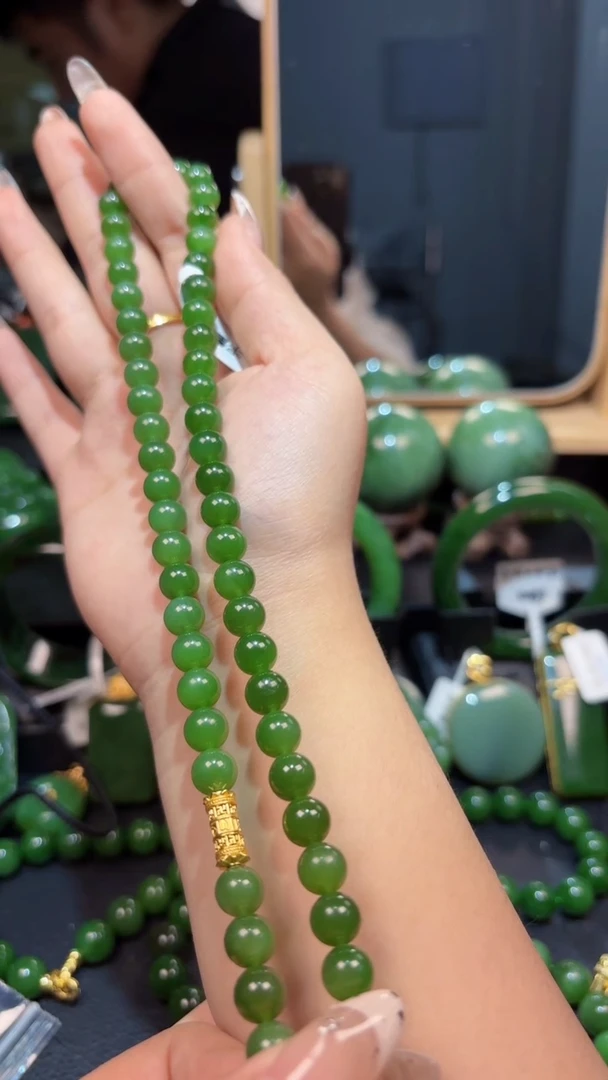 【闪购商品】和田玉（碧玉）颈饰银S925镶嵌1