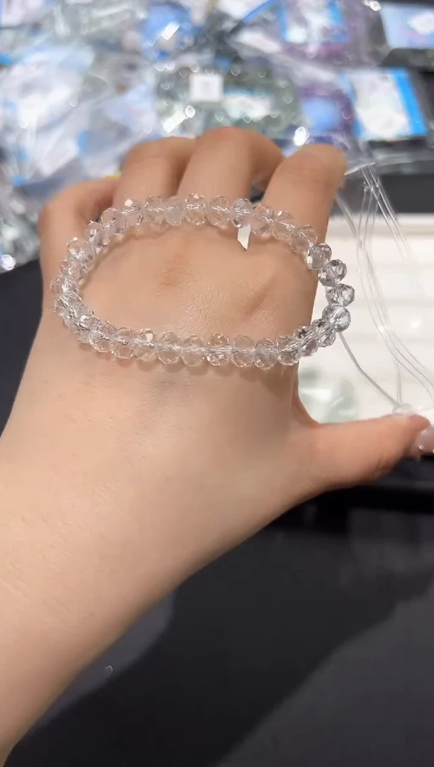 水晶手链未镶嵌42d多样性发其一【1条】默认微瑕