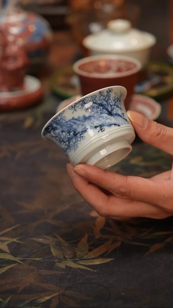 康亭守艺松梅马蹄杯