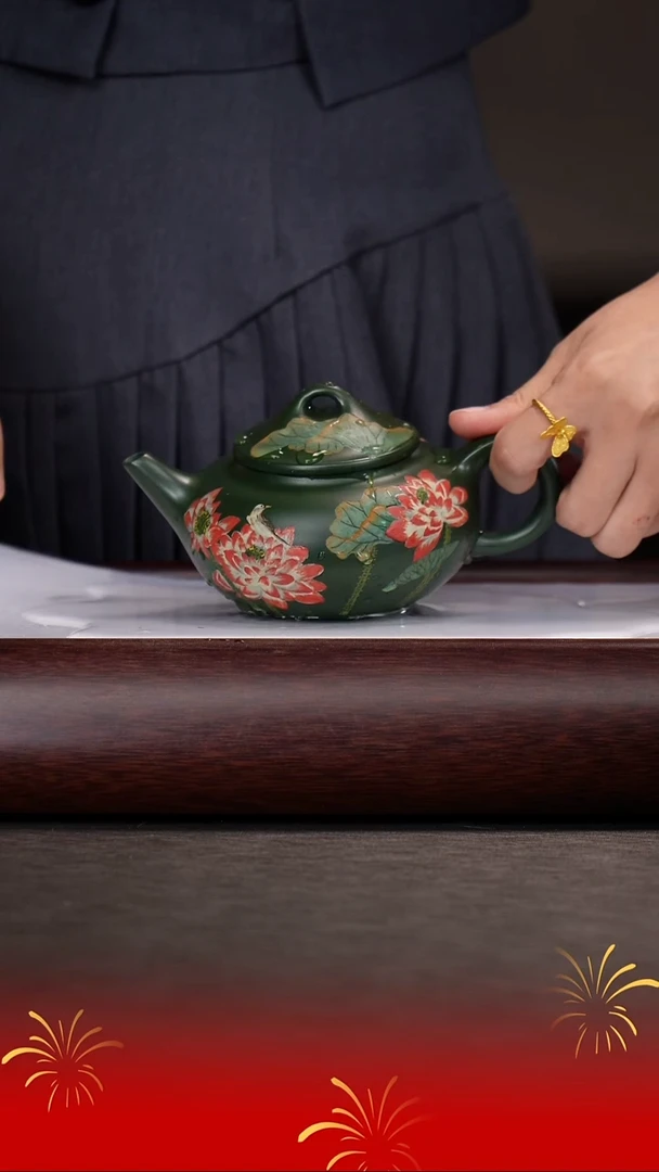 茶壶紫砂潘春芳/绿泥/芳权/300c