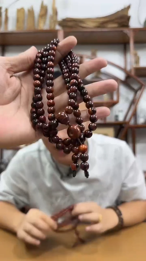 降真香手串/手链降真香虫漏黄油08圆珠多圈多样性发一