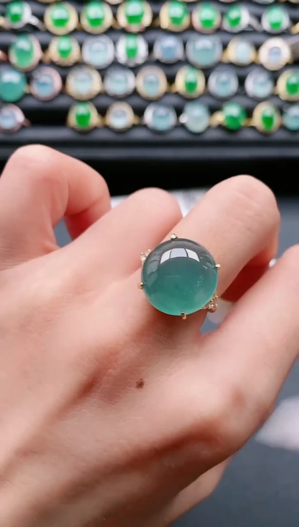 【闪购商品】翡翠戒指银S925镶嵌1111111