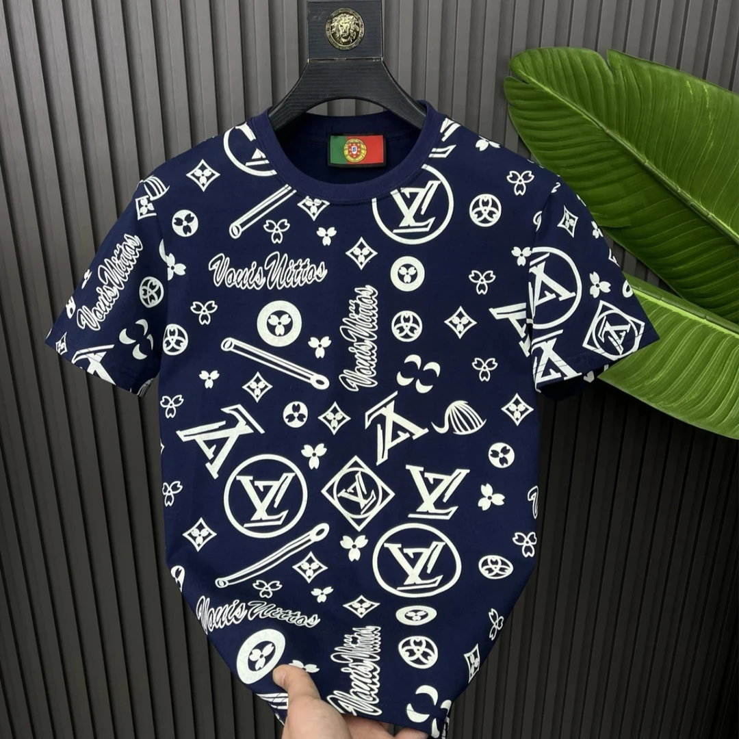 BW-男士常规上衣短袖基础大众时尚半袖精致韩风休闲T恤印花K-31