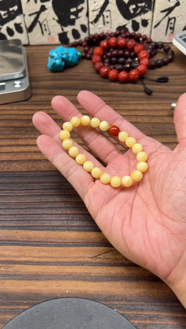 裸石蜜蜡未镶嵌蜜蜡手串