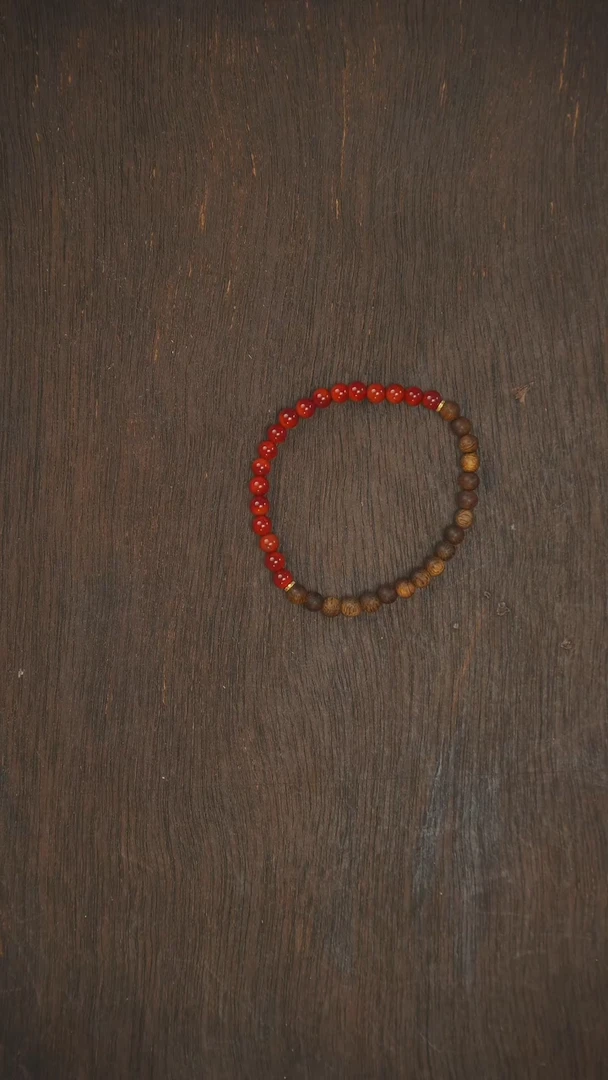 【闪购商品】南红玛瑙手串18K金镶嵌手串