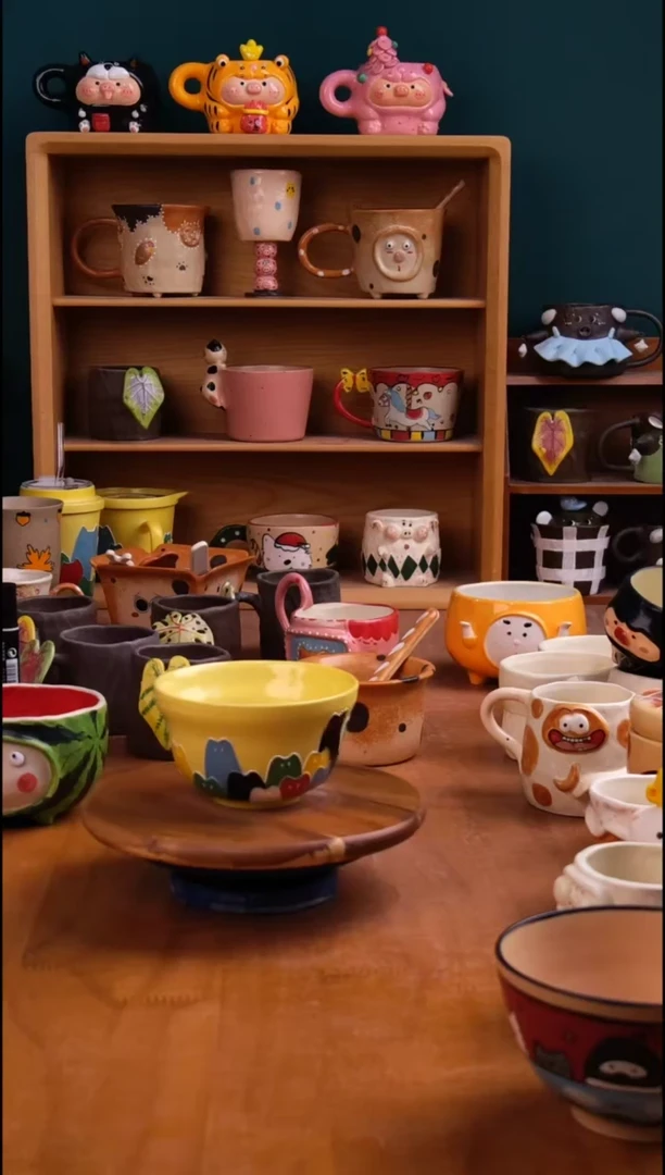 摆件陶景德镇原创手工陶瓷