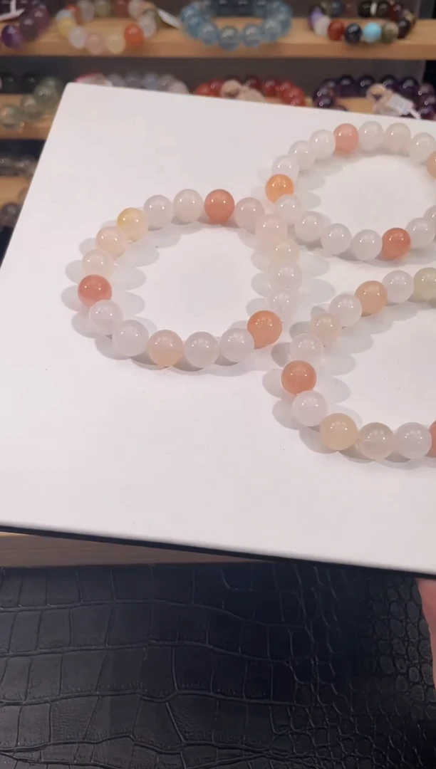 水晶手链未镶嵌兔毛11mm多样性发一