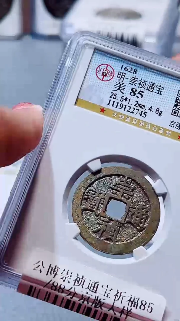 铜A033公博崇祯通宝美京版大样一枚85(斐杨)2745