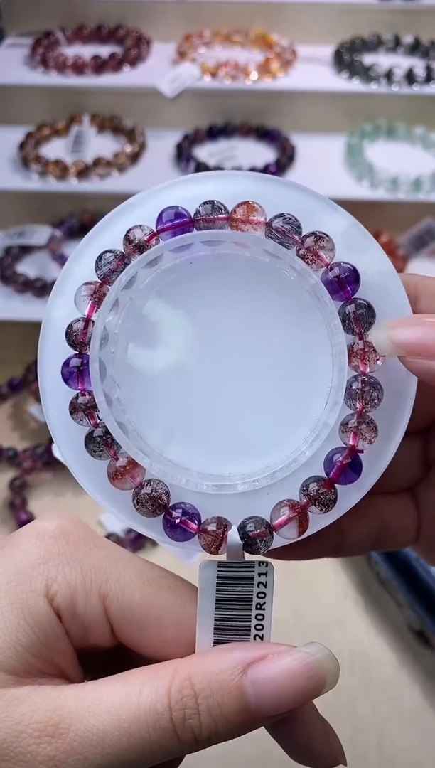 【闪购商品】水晶手链未镶嵌黑加仑超七单圈7m+