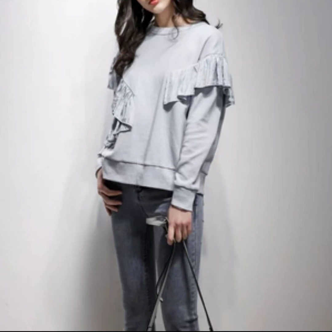 【TD】短袖T恤女2025夏季新款韩版圆领时尚气质宽松显瘦上衣003