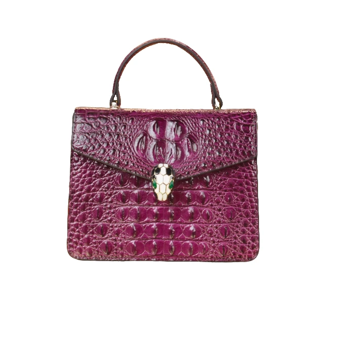 WATIFUN妈妈包百搭鳄鱼纹大气中年女士包包大容量手提托特1417-1