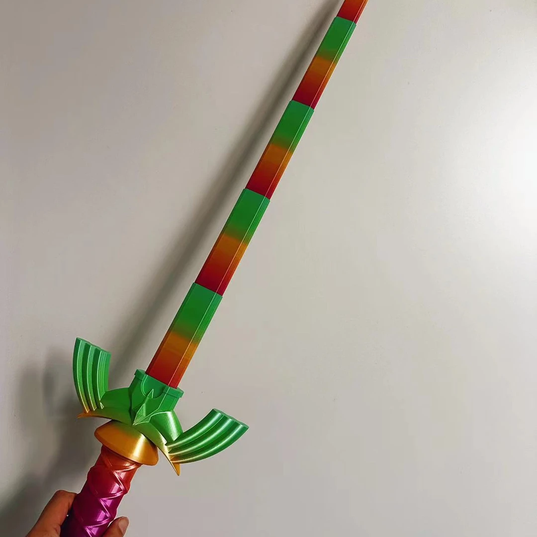 网红3D打印塞尔达质感伸缩剑玩具
