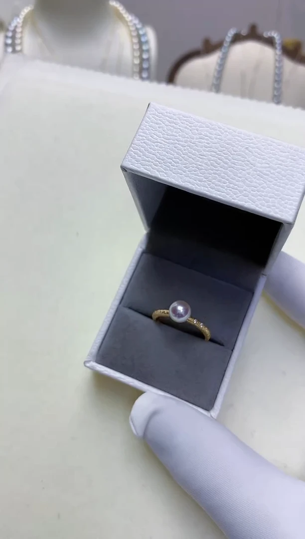 【闪购商品】海水珍珠饰品银S925镶嵌设计款戒指