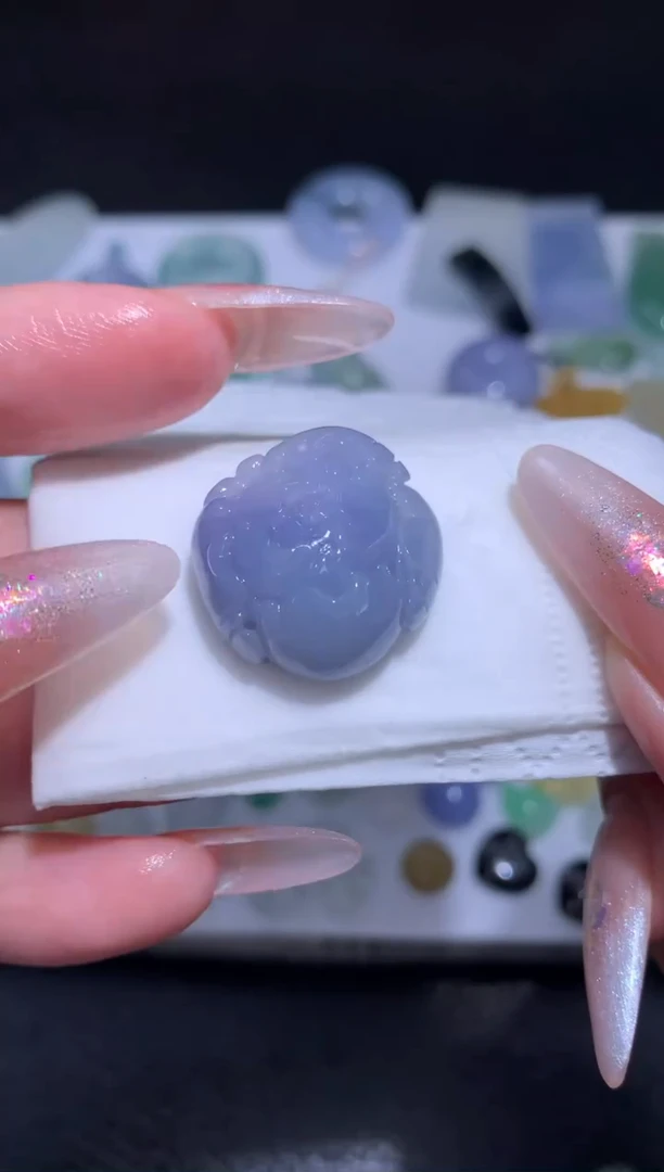 未镶嵌定制翡翠牡丹花