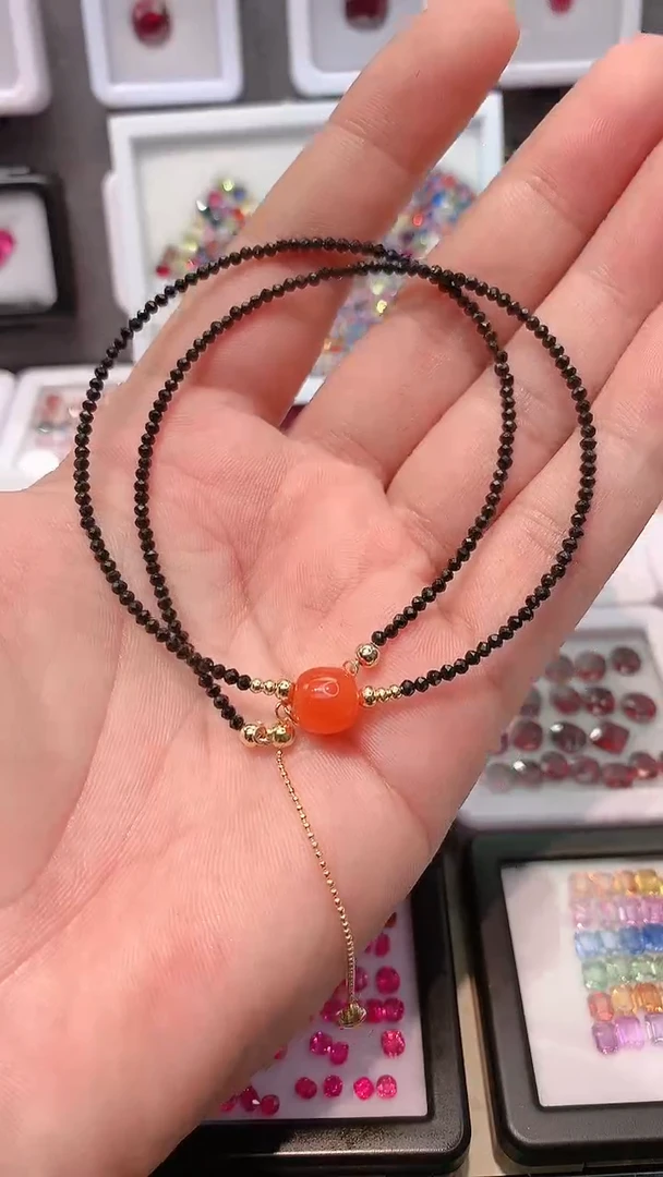 【闪购商品】尖晶石项链银S925镶嵌粉丝福利