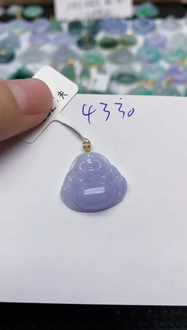 颈饰18K金镶嵌翡翠 天然缅甸A货翡翠百元以上9元证书费自理