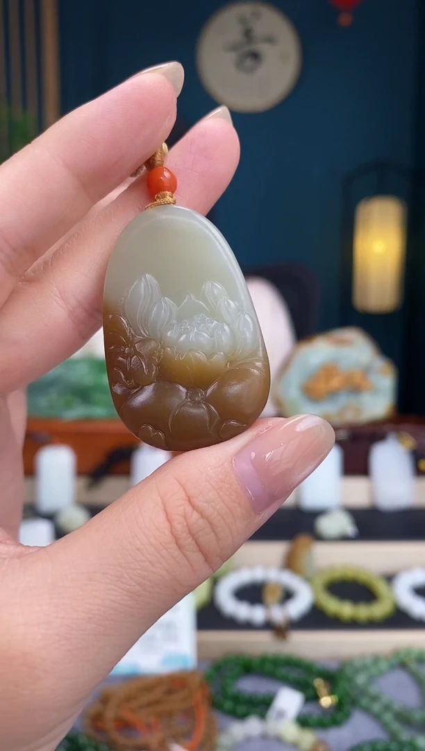 吊坠(不含链)未镶嵌和田玉吊坠